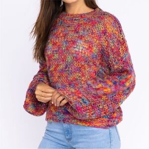 Le Lis Fuschia Rainbow Sweater
